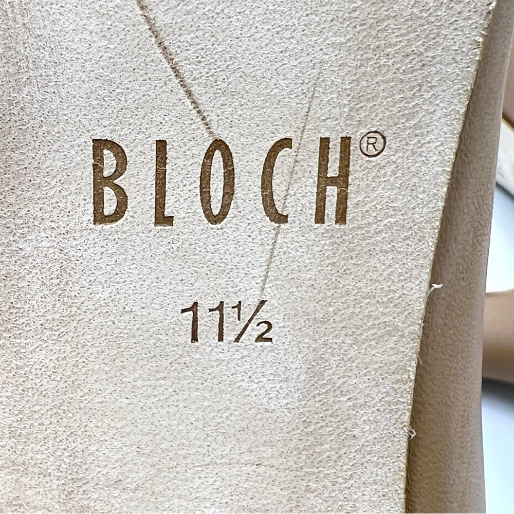 Bloch Women's‎ S0385L Chord T-Bar Strap 3" Caramel Tan Leather Dance Shoes 11.5 - Picture 12 of 14